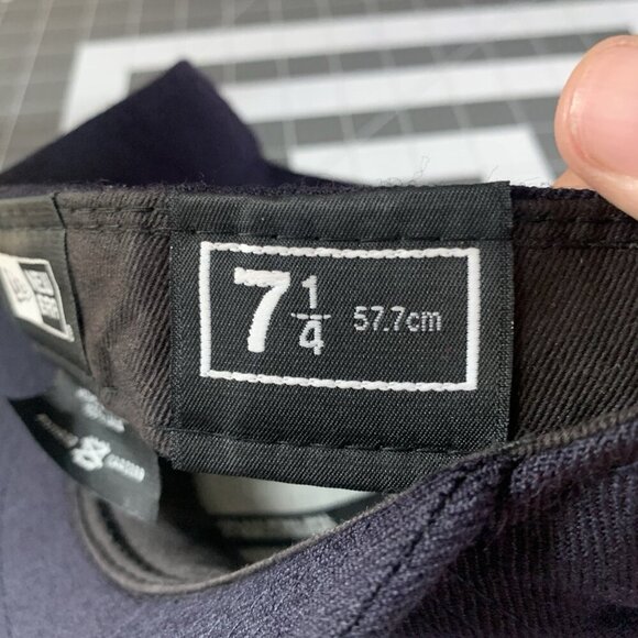 New Era Hat Mens 7 1/4 Cal State Fullerton Titans Cap Blue Fitted Wool College - Picture 9 of 10